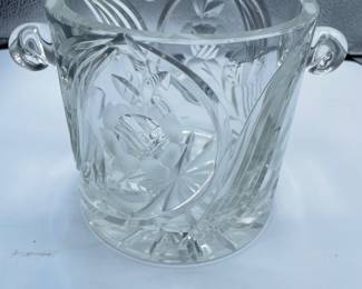 #226 - Vintage Crystal Ice Bucket -$20