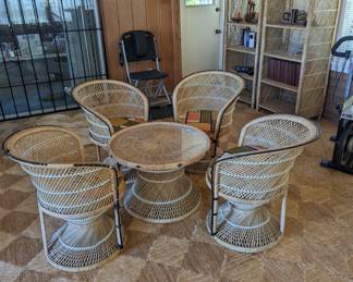 Wicker Table & Chair Set