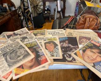 A Huge Collection of Elvis Presley Death Newspapers.