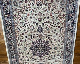 Isfahan Rug 32" x 5' from Lahore Pakistan 