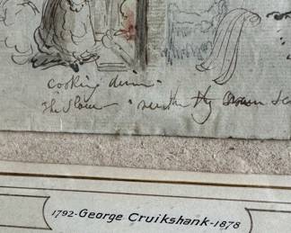 George Cruikshank (1792–1878) original sketch page