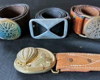 Vintage belt buckles