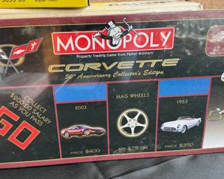 Corvette 50th Anniversary Monopoly Game (NIB)