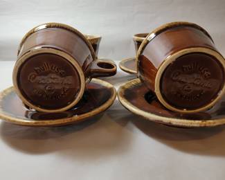 Vintage Hull Oven Proof USA, Brown Drip Glaze Pottery