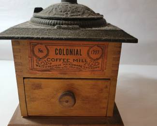 Antique Colonial No. 1707 Coffee Grinder 