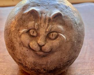 Weird carved cat
