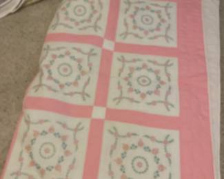 37 hand embroidered quilt