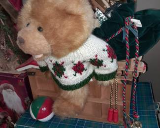 Teddy Bear In A Trunk Animated Motionette Figure