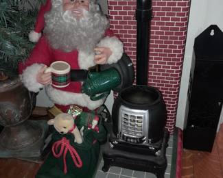 Animated Santa At The Stove Motionette Figure
