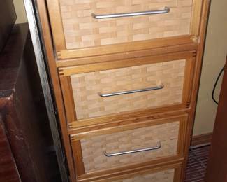 Wooden Bin Organizer