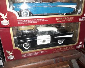 SEALED Diecast Collectible Car By Road Legends - Chevrolet Bel Air Police Chief (1957)