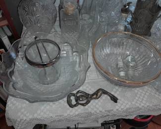 Crystal Bowls, Platters, Vases, Etc.