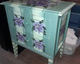 Hand Painted Cabinet