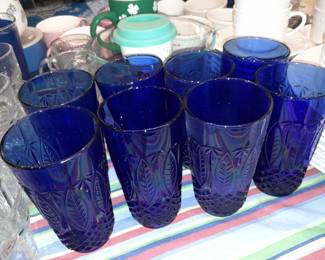 Cobalt Blue Drinking Glasses