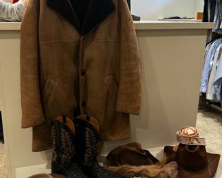 Mens clothes. Hats, Great coats and suits. shoes accessories