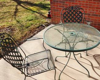 Table for 2 please...Wrought iron:
$50.00