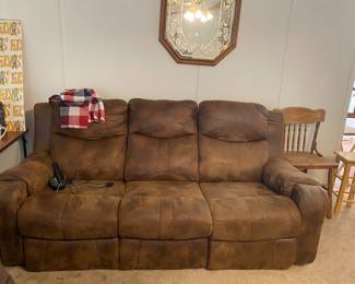 double recliner couch