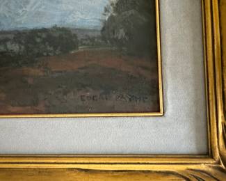 Edgar Alwin Payne (American, 1883 - 1974), Original Oil Painting of Sierra Nevadas. Measures 20" W x 22" D; 29" W x 31" Including Frame. Photo 2 of 3.