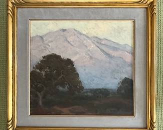Edgar Alwin Payne (American, 1883 - 1974), Original Oil Painting of Sierra Nevadas. Measures 20" W x 22" D; 29" W x 31" Including Frame. Photo 1 of 3.