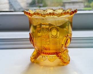 Amber Glass Vase. 