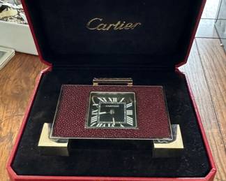 Cartier Desk Clock. 