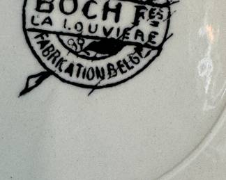 Vintage Boch Freres La Louviere Belgium Napoleanic Wars China. Photo 3 of 3.