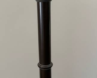Faux Bamboo Ebony Metal Floor Lamp. Photo 3 of 3.