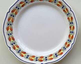 Vintage Tiffany Hand-Painted Italian Porcelain Plate - 2 Available. Photo 1 of 2. 