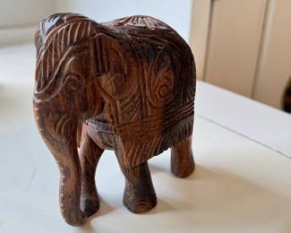 Carved Wood Elephant. 