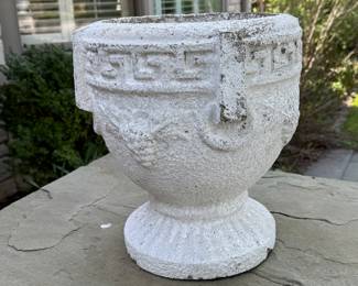 Concrete Grecian Style Urn. Available. 