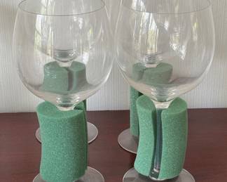 Set of 4 Tiffany & Co. Crystal Red Wine Glasses. Photo 1 of 2. 