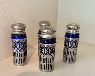 Cobalt Blue Salt & Pepper Shakers. 