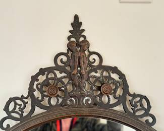 Vintage Wrought Iron Mirror. Photo 2 of 4. 