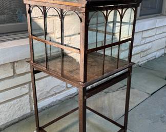 Antique Wrought Iron and Glass Wardian Case. Photo 1 of 3. 