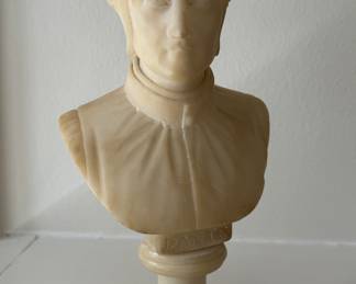 Alabaster Bust of Dante. 