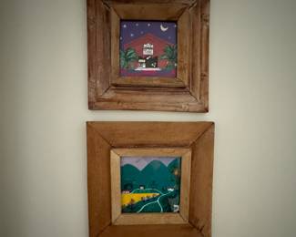 Small Framed Oil Paintings. 