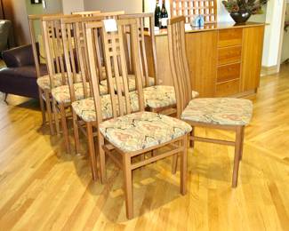 $325 - Set of 8 Italian high back side chairs