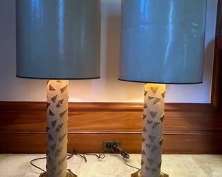 Pair Of Unique Table Lamps