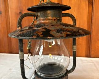Antique Artolier Corp Copper Hanging Lantern