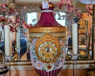 19th Century Dresden Porcelain working Clock
