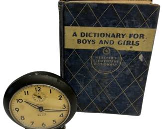 Vintage Winding Westclox Big Ben Loud Alarm Clock Boys & Girls Dictionary
