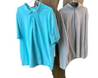 3XL 4XL 42 Waist IZOD Teal Shirt Atlas For Men Micro & Pants New George Slacks