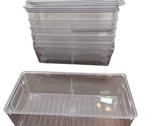 Clear Storage Organizing Totes with Lids
