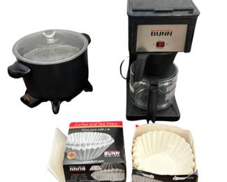 BUNN Coffee Maker & Hot Oil Fryer with Glass Lid