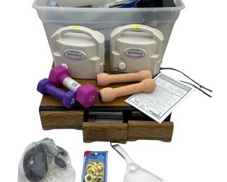 Hand Weights DeVilbiss Pumps Case of Cassette Tapes & More