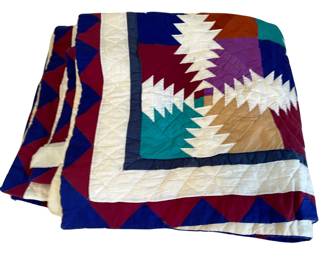 Tribal Pattern Northwest Pacific Quilted Comforter 80x80