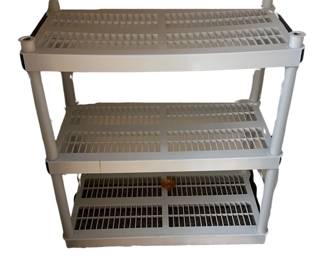 3 Shelf Plastic Utility Shelves