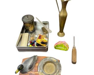 Trinkets Ice Pick Lighter Cigarette Set Asian Hawaii Paper Weight Locks