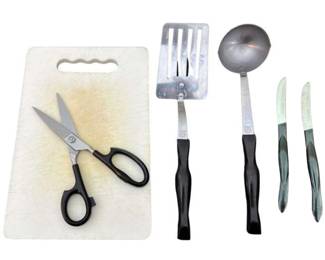 Cutco High Carbon Stainless Super Shears Scissors 77 KB Cutting Board Spatula Ladle