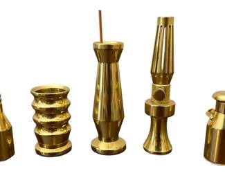 Miniatures Solid Brass USA Milk Can Oil Lamp Turned Pieces Collectibles